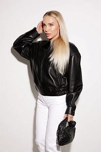 Куртка Бомбер из натуральной кожи